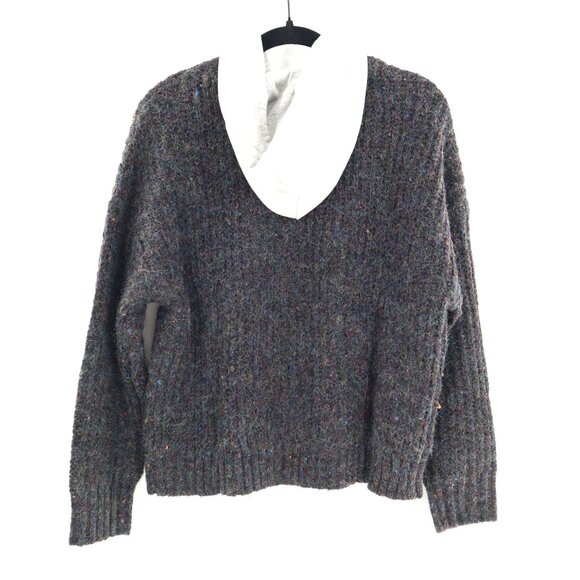 OFFLINE Ribbed Sweater Womens S Gray Winter Cozy Comfort Relaxed Casual Warm NWT - Picture 7 of 14